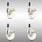 Service Caster 4 Inch 316SS Nylon Wheel Swivel 1-1/8 Inch Expanding Stem Caster Set Lock Brake SCC-SS316TTLEX20S414-NYS-118-4 - alternate 1
